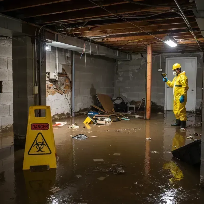 Flooded Basement Electrical Hazard in West Feliciana Parish, LA Property